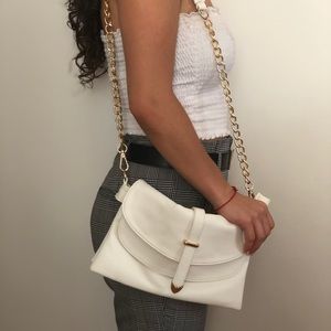 Gold strap shoulder bag -used once